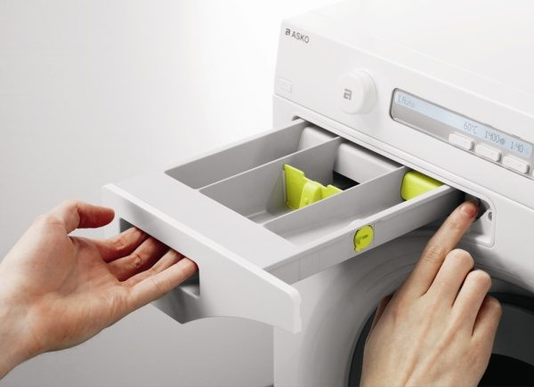Asko washing machine child safe detergent drawer