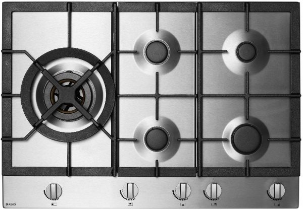 Asko gas cooktop layout example