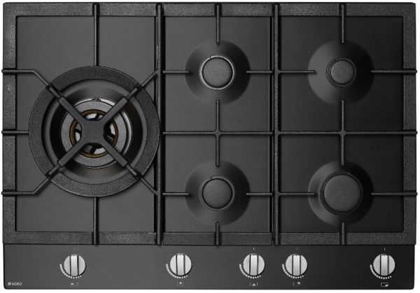Asko athracite cooktop top view