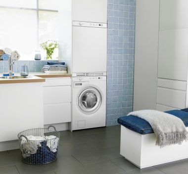Asko washer and dryer stack